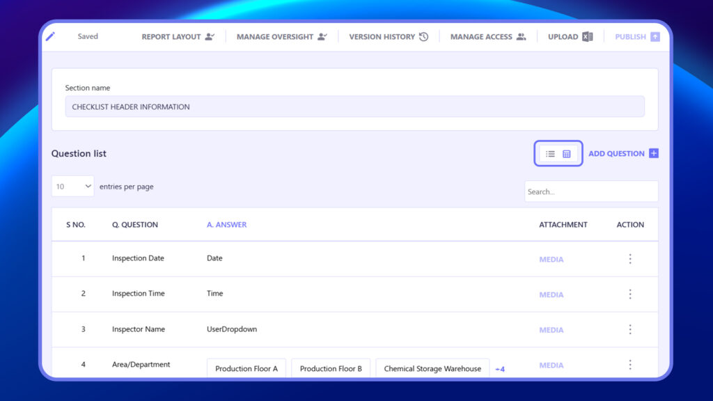 Add Question bar1