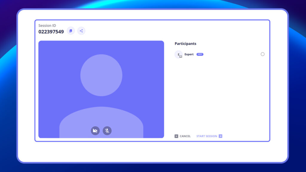 Session ID Screen 1