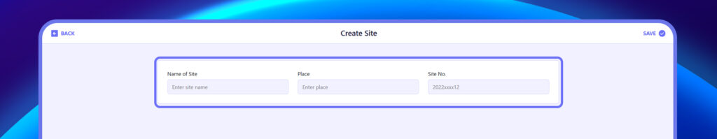 create sites 1 1